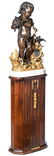 Paul Emile Machault French Bronze Pedestal Clock - 2