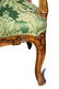 Pair of Green Silk Upholstered Louis XV Armchairs - 5