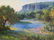 Mark Haworth (b. 1952), "Blue in the Hills", oil