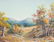 Exa Wall (1897-1972), Hill Country Autumn, oil