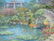 Robert Hamman (b. 1938), "Japanese Sunken Gardens", oil