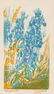 Nellie Buel (1908-2002), "Bluebonnets", woodblock,