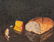 David Sanders (1936-2013), "Bread and Cheese", oil
