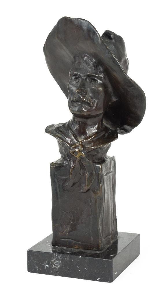 Frederick Remington recast "The Sergeant", bronze
