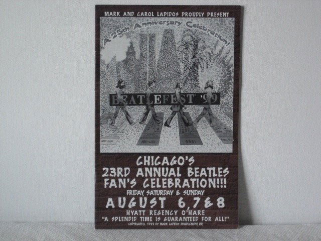 BEATLES RARE BEATLEFEST '99 BY MARK AND CAROL LAPIDOS: BEATLES RARE BEATLEFEST '99 BY MARK AND CAROL LAPIDOS-INVITATION HANDBILL TO THE BEATLES FANS !! AUGUST - 1999- SPECIAL GUEST ASTRID KIRCHHERR AND KLAUS VOORMANN GREAT BEATLES FRIENDS OF THE EARLY HAM