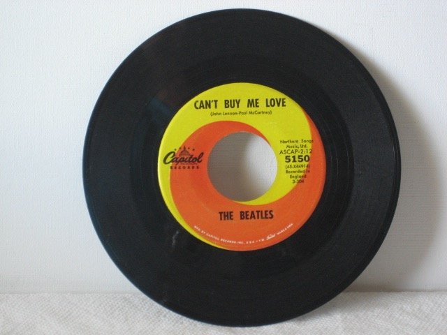BEATLES RARE CAN'T BUY ME LOVE 45 RPM CAPITOL 5150 EDIT: BEATLES RARE CAN'T BUY ME LOVE 45 RPM CAPITOL RECORDS 5150. AND YOU CAN'T DO THAT COOL IN ANY BEATLES COLLECTION !!