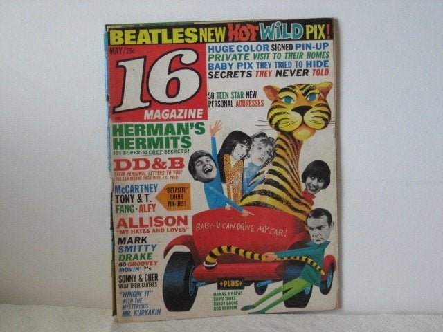BEATLES EXTREMELY RARE 16 MAGAZIN MAY -1966: BEATLES EXTREMELY RARE 16 MAG MAY -1966 -IN GOOD CONDITION VERY HARD TO FIND INE TODAY !!COOL IN ANY BEATLES COLLECTION !!