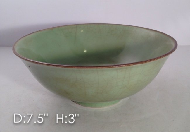 Rare Great Ming Crackle Bowl Ming Xuande Mark (1 of 2)