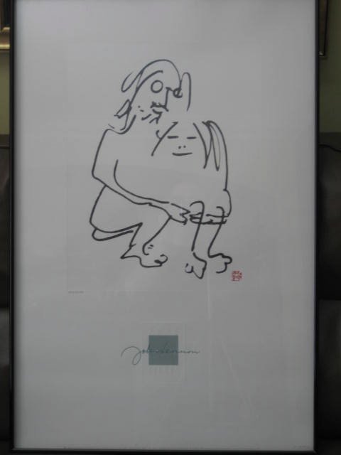 John Lennon "Bag One " Ltd Yoko signed Poster: Hard to find These pieces represent John Lennons original 1969 portfolio of drawings entitled "Bag One". These drawings depicted John and Yoko's wedding and honymoon which John presented to Yoko as a 