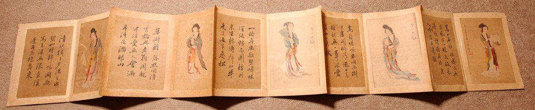 CHINESE PAINTING ALBUM BY FEI YIGENG 19Th (1 of 9)