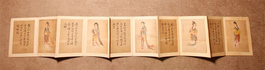 CHINESE PAINTING ALBUM BY FEI DANXU 19th (1 of 9)