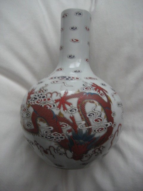 Fantastic Belly Antique Qianlong Mark Vase 18th (1 of 4)