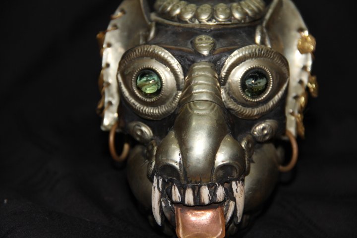 Extremely Rare Tibetan Kapala Monkey Shaped Skull 19th (1 of 5)