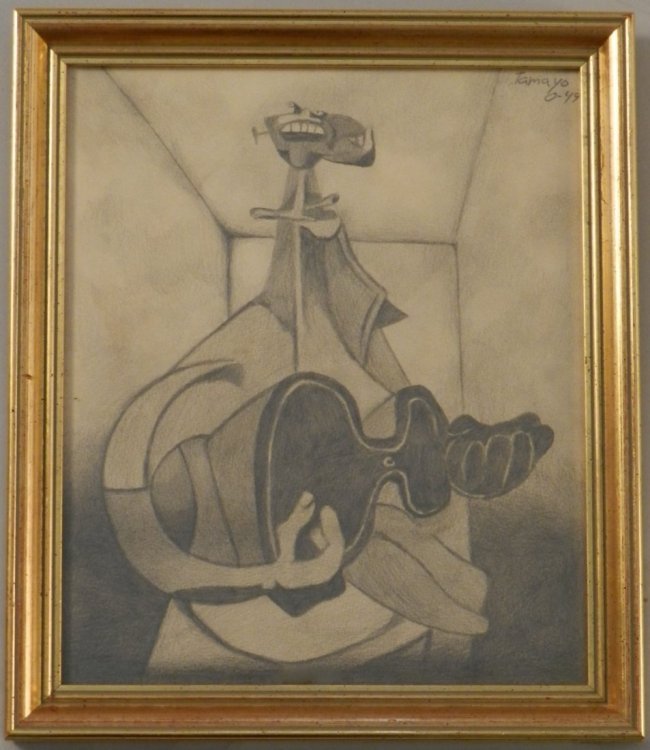 Rufino Tamayo (Mexican, 1899-1991) Graphite on Paper (1 of 5)