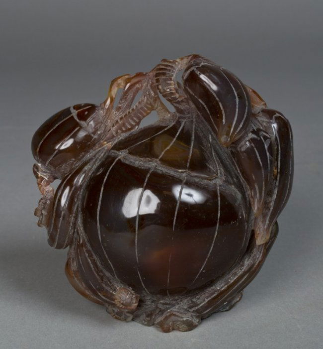 Fine Chinese Agate Carving of Gourds Qing (1661-1908) (1 of 2)