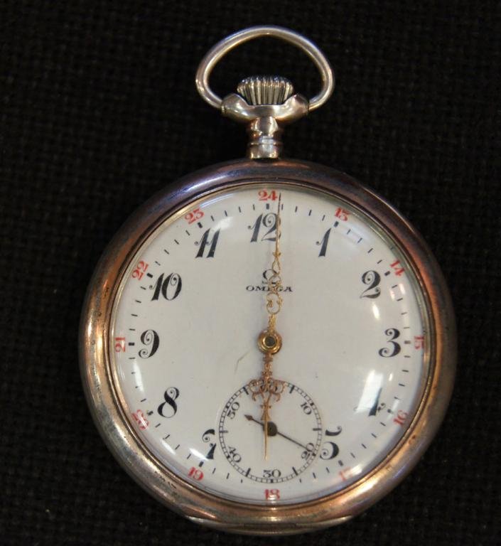 OMEGA POCKET WATCH!!: ANTIQUE SWISS POCKET WATCH !! WORKING
