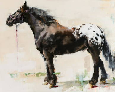 Diana Tremaine - Equanimity (Harley): Diana Tremaine (American, born 1964)EQUANIMITY (HARLEY)$9,000. - $12,000.Oil on canvas, 40" x 50"Signed$9,000. - 12,000.