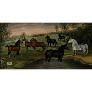 JF Stephens - No Hunting Allowed: JF Stephens American, 19th/20th Century No Hunting Allowed Oil on canvas laid on board Inscribed Property of George W. Bilbo Executed c. 1910 when J. F. Stephens was listed in the Creston,