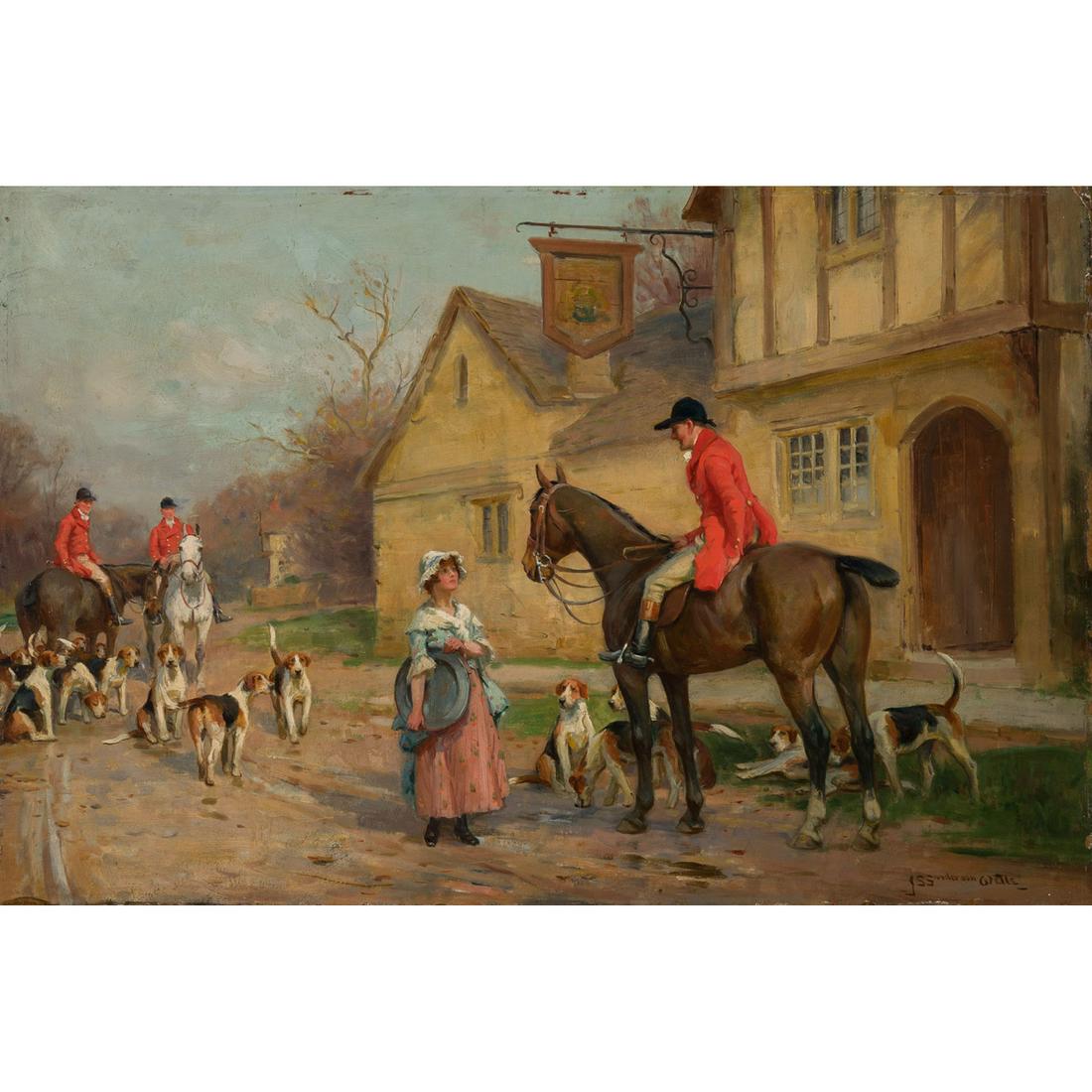 John Sanderson Wells - A Morning Gossip (1 of 2)