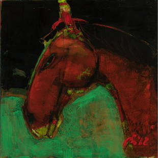 Serhiy Hai - Circus Horse: Serhiy Hai Ukranian, b. 1959 Circus Horse Oil on canvas Signed