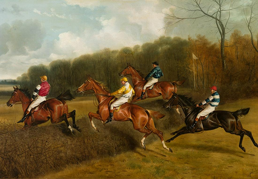 Alfred Wheeler - Steeplechasers (1 of 3)