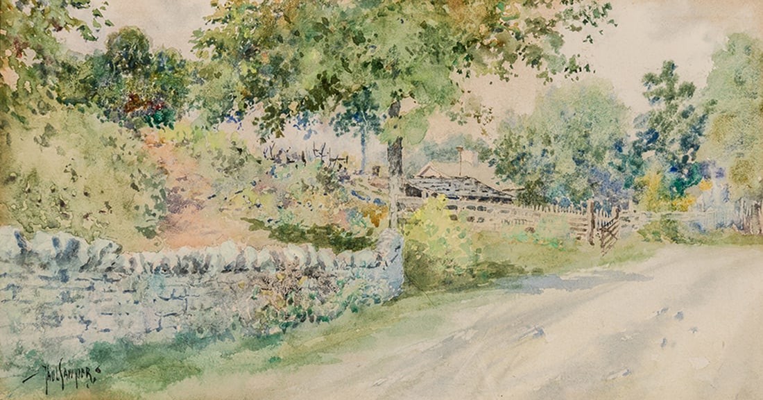 Paul Sawyier  -  A COUNTRY PIKE (1 of 2)