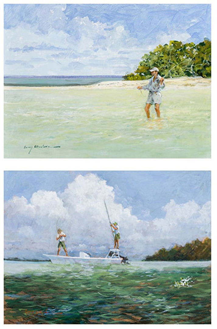 Larry Dodd Wheeler  -  Boca Fishing (pair) (1 of 5)