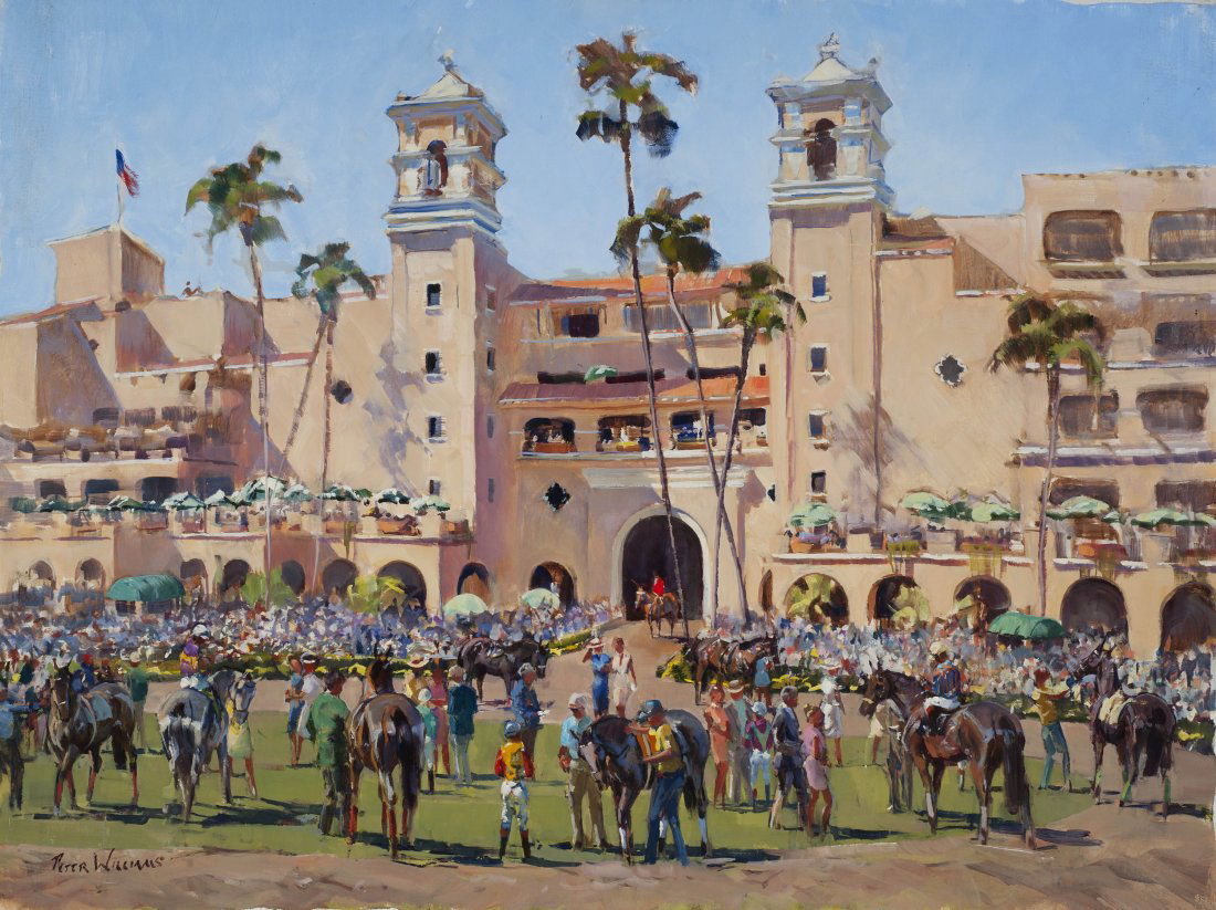 Williams, Peter - Del Mar: Peter Williams (New Zealand/American, born 1934) DEL MAR Oil on canvas, 30" x 40" Signed