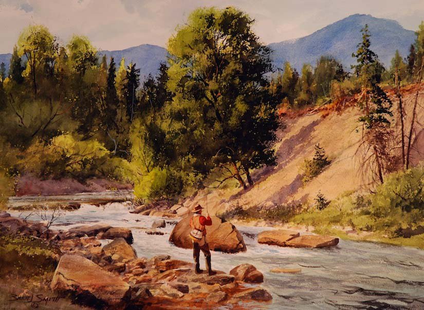 Brett James Smith - START OF SPRING: Brett James Smith (American, born 1958) START OF SPRING Watercolor, 21" x 29" Signed $5,000. - 7,000.