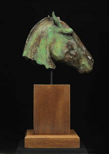 Nic Fiddian-Green - MODEL FOR "TROJAN": Nic Fiddian-Green (British, born 1963) MODEL FOR "TROJAN" Bronze, 11" x 14", 25 inches high including plinth, Edition 5 of 9 Signed $12,000. - 18,000. A model for Trojan, Fiddian-Green's monumental 15