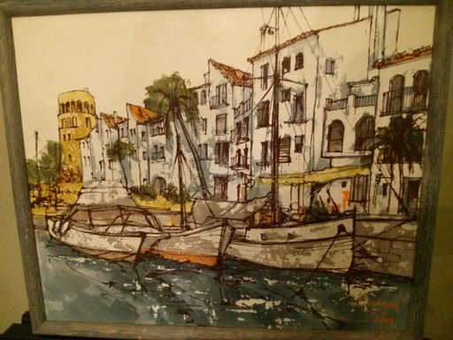 Bernard Dufour signed / framed Painting - Nov 24, 2013 | Alicia's