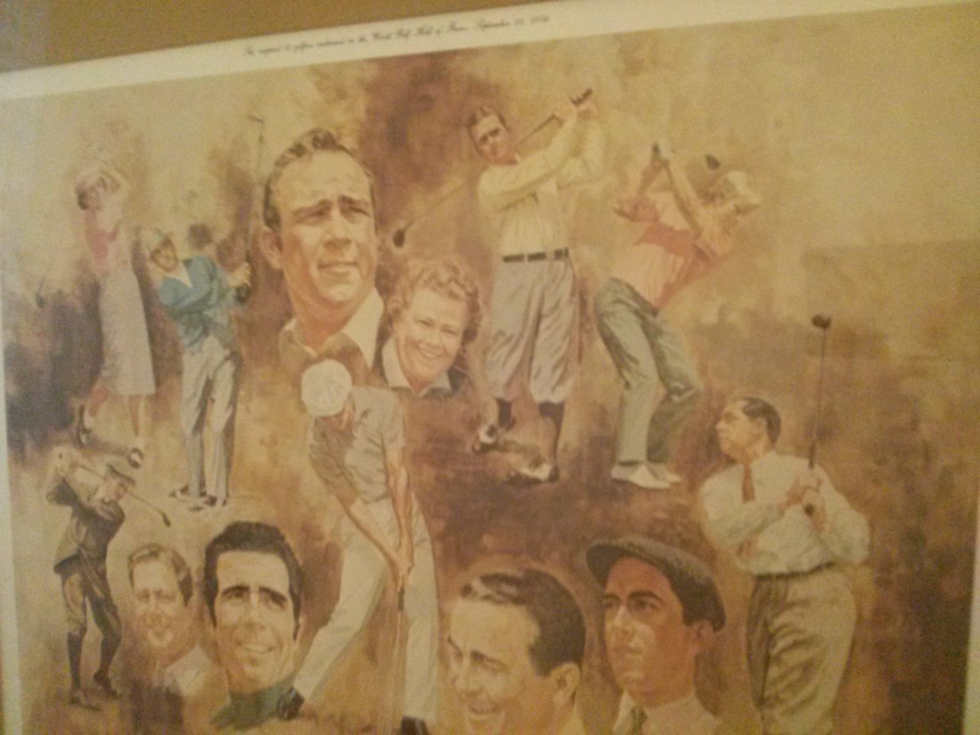 Dom Lupo (1919- 2013) Golf Immortals Hall of Fame: Rare, Dom Lupo (1919-2013) The Golf Immortals Hall of Fame Golfers Artist Dom Lupo Art Singed by golfers living at the time. This is very hard to find Dom Lupo. You can't find it anywhere on the inter