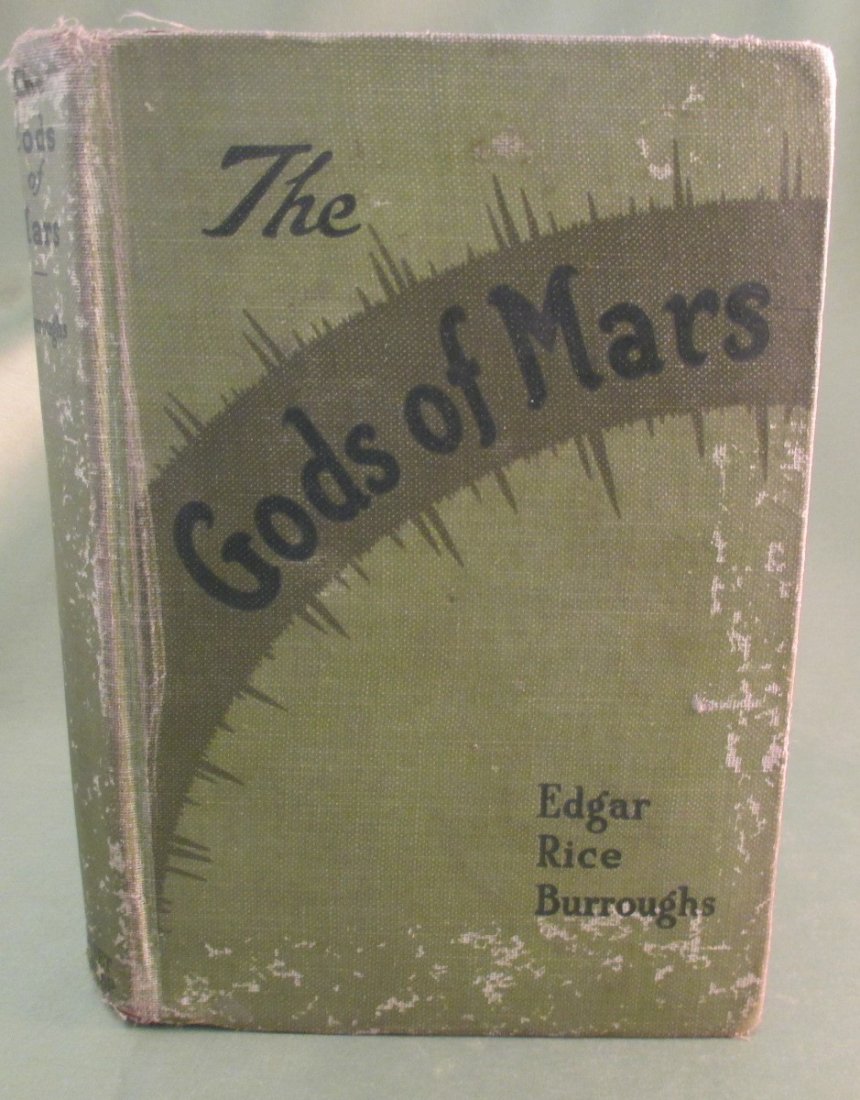 Edgar Rice Burroughs " The Gods of Mars" 1918 1st Ed.: Edgar Rice Burroughs " The Gods of Mars" illustrator Frank E Schoonover 1918 First Edition, First State. Copyright A.C. McClurg & Co. 1918, Published September 1918, Copyright Great Britain. Binding i