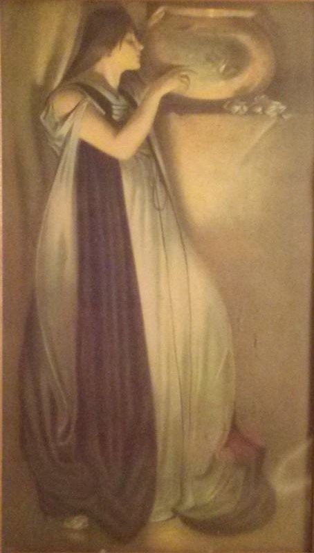 John White Alexander (1856-1915) Isabella and the Pot: John White Alexander (1856-1915) Isabella and the Pot. Measures 8 " wide x 13" long.