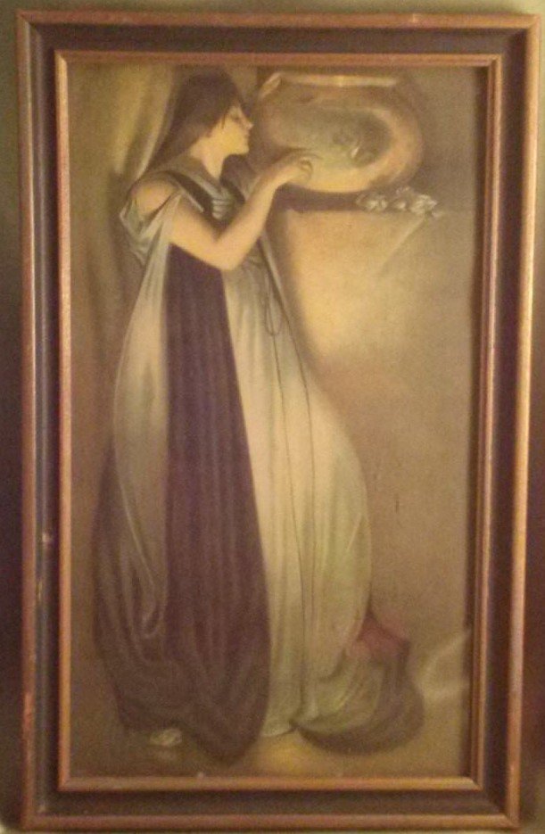 John White Alexander (1856-1915) Isabella and the Pot: John White Alexander (1856-1915) Isabella and the Pot. Measures 8 " wide x 13" long.