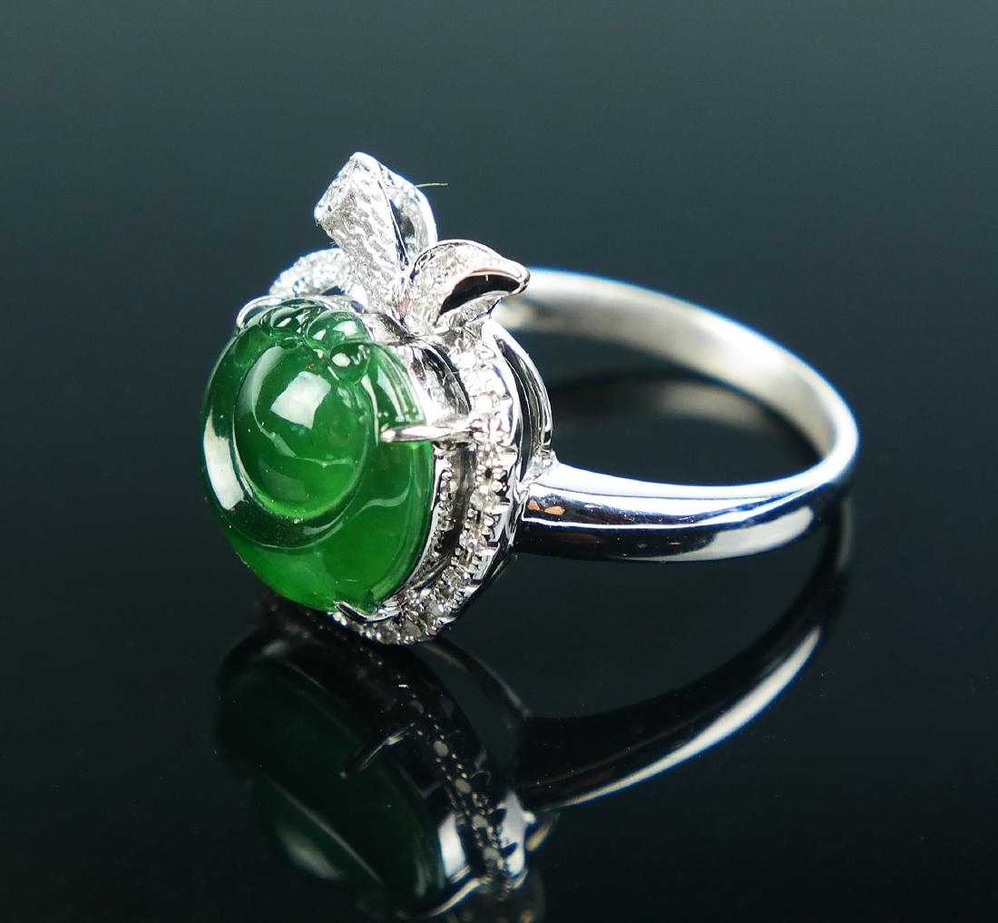 a jadeite diamond 18k ring (1 of 3)