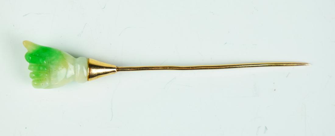 a jadeite 14k pin (1 of 3)