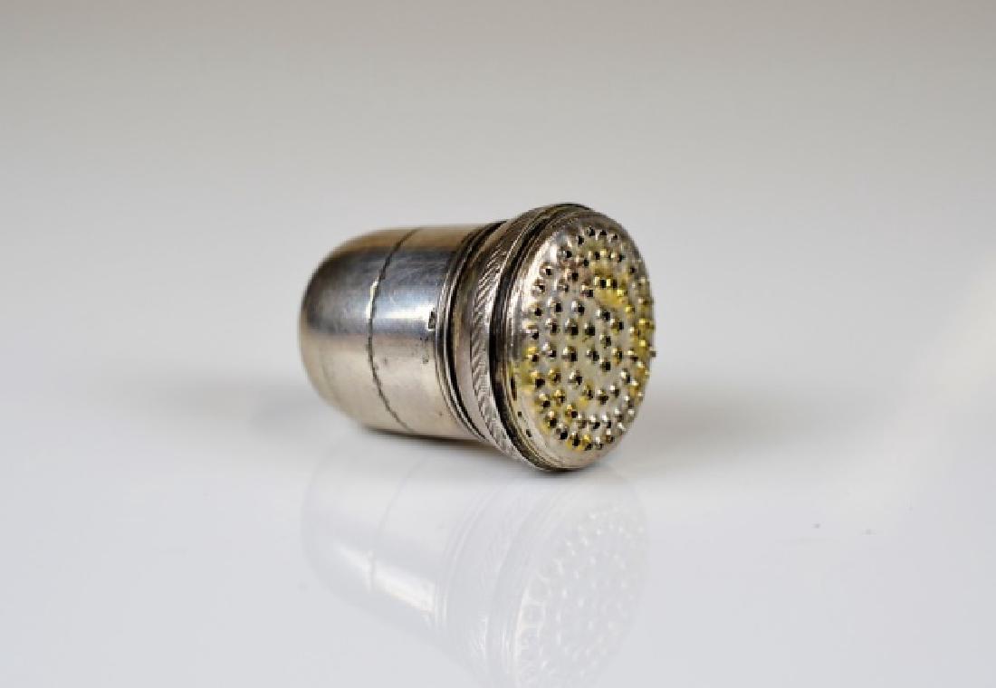 DUTCH SILVER NUTMEG GRINDER (1 of 5)