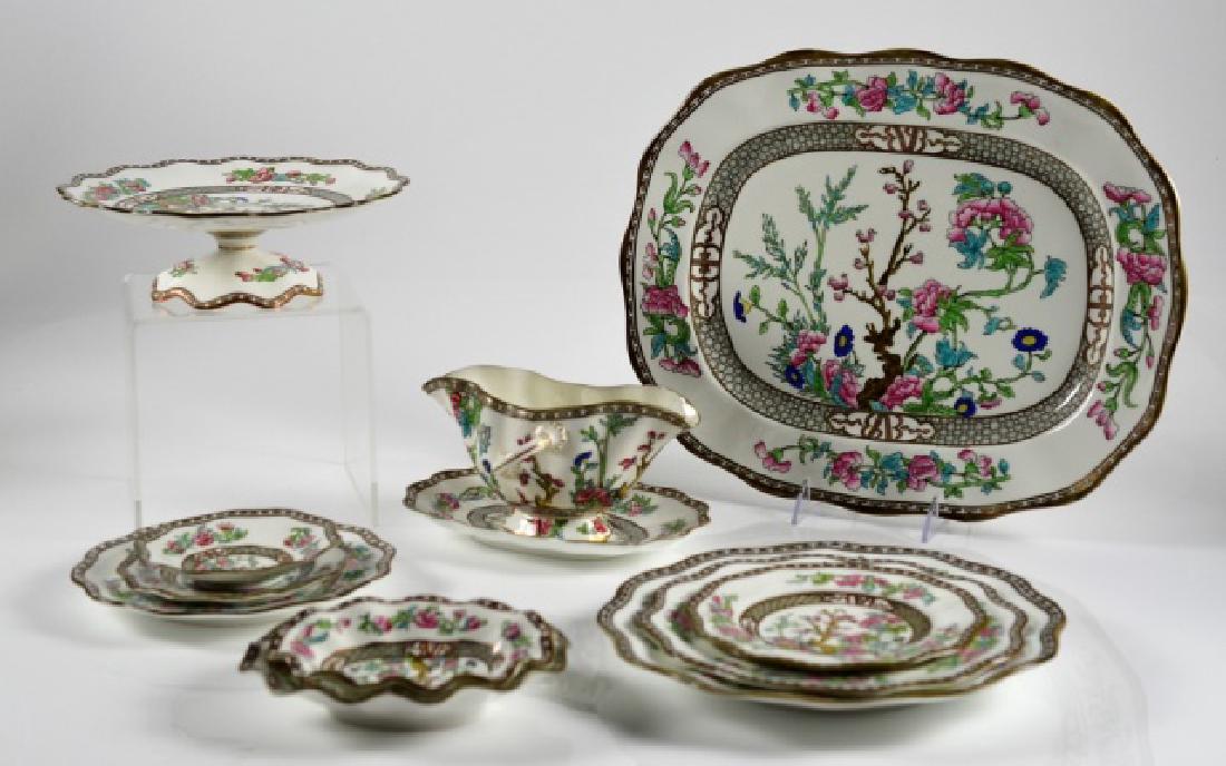 LARGE COALPORT PORCELAIN INDIAN TREE DINNER SET (1 of 1)