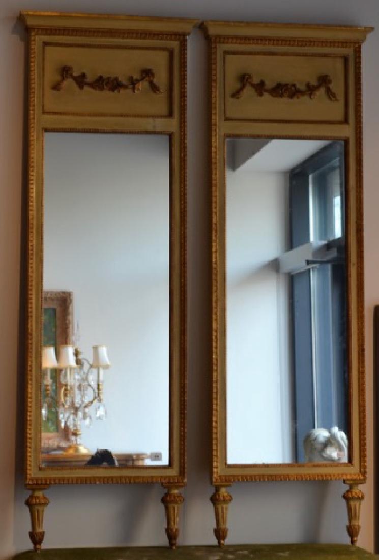 PAIR OF ITALIAN PAINTED MIRRORS (1 of 1)