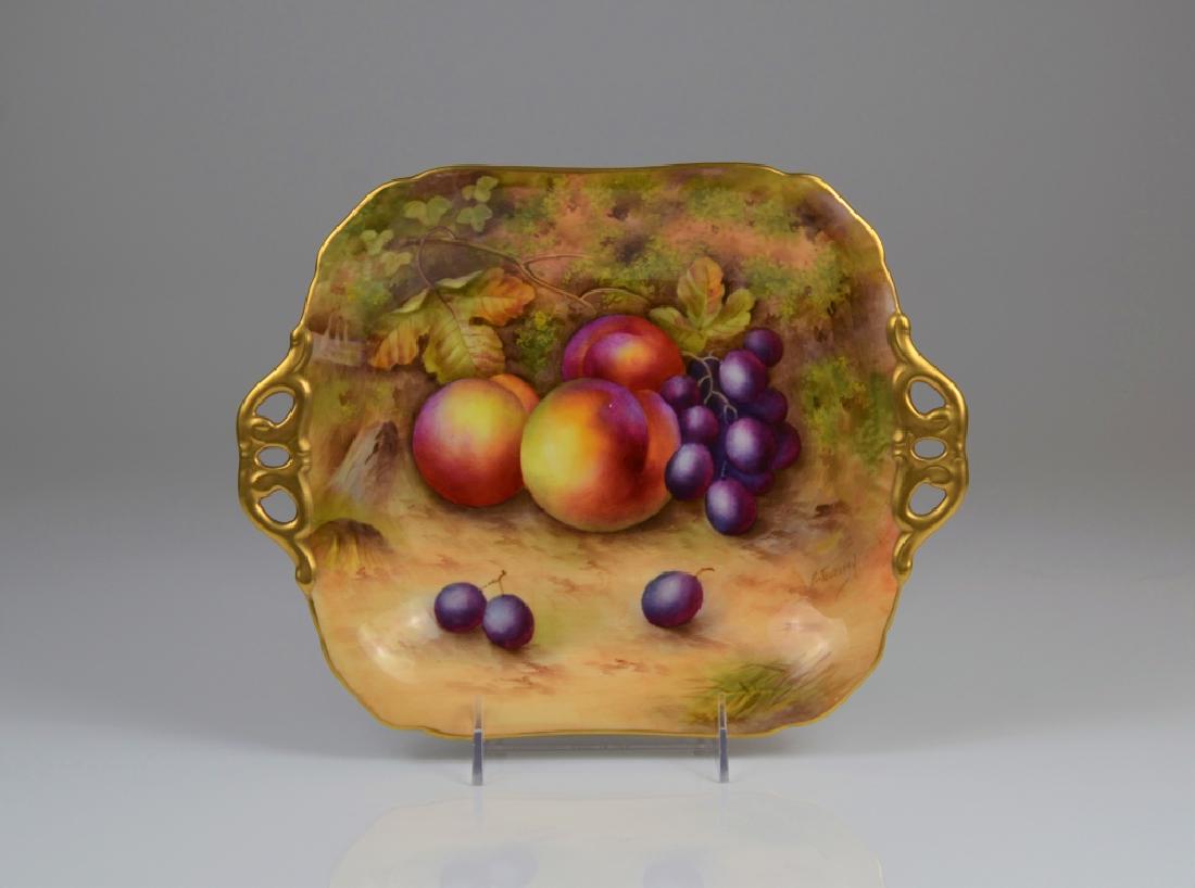 ROYAL WORCESTER HAND PAINTED DISH (1 of 3)