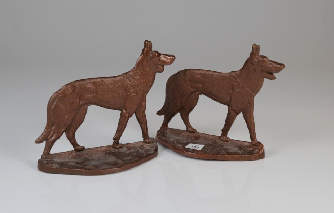 PAIR OF BELLEVILLE SARGENT CAST IRON BOOKENDS (1 of 3)