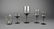 36 pieces of Orrefors smoky quartz glassware