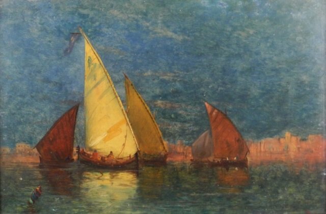 School of Felix Ziem (French, 1821-1911): School of Felix Ziem (French, 1821-1911) VENICE Oil on board Signed lower right Unframed: 8 x 12"