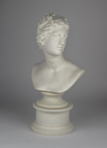 PARIAN BUST OF A WOMAN: Unsigned. H: 17 1/2 in. (44.4 cm.) W: 8 1/2 in. (21.5 cm.)