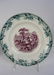 TWO 19TH C. TWO COLOURED TRANSFERWARE PLATES - 2