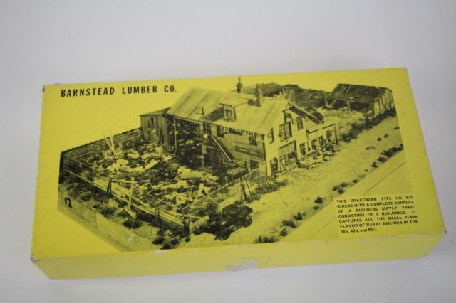 FINE SCALE MINIATURE HO MODEL KIT #195: Barnstead Lumber Co. Unused, in original box.