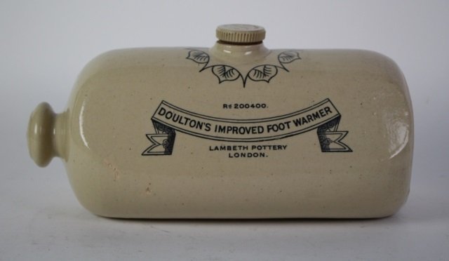 DOULTON LAMBETH POTTERY FOOT WARMER (1 of 2)
