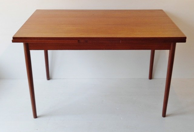 TEAK DRAW LEAF DINING TABLE (1 of 2)