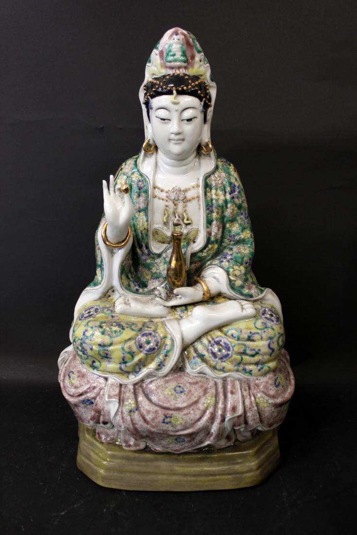 A LARGE PORCELAIN GUANYIN (1 of 7)